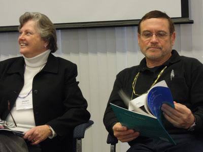 Executive directors Janet Mock, CSJ and John Pavlik, OFM Cap