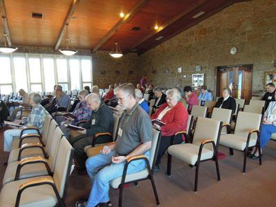 The two boards celebrated Eucharistic liturgy together each day