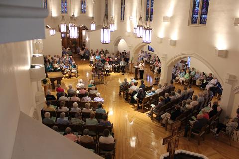 Dubuque, Iowa area women religious and their neighbors gather to pray